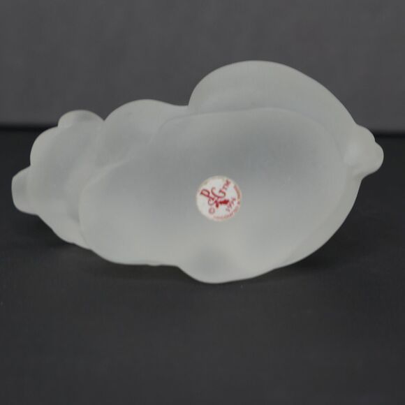 VTG NIB Princeton Gallery Crystal Small Pig Figurine Treasury Of Pigs Farmcore - Picture 9 of 14